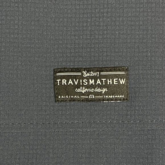 Travis Mathew Jacket Mens Medium Blue Crystal Cove 2.0‎ Full Zip Lightweight - Picture 10 of 15